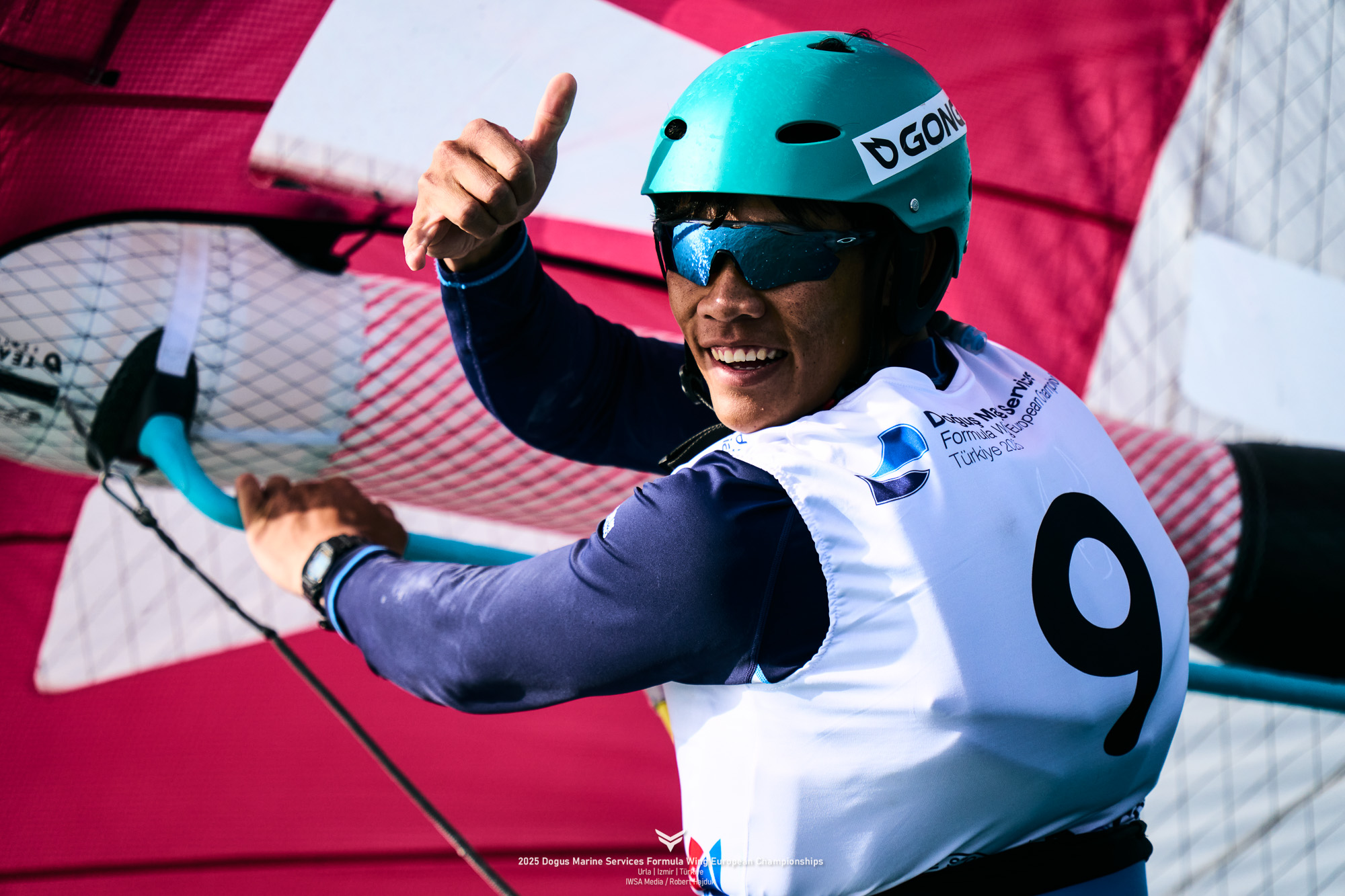 © IWSA media/Robert Hajduk: Winning smile from Tsz Hei “Hugo” Chow [HKG]